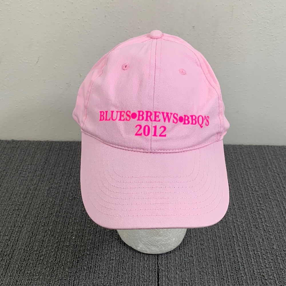 Blues Brews BBQ's 2012 Baseball Hat Womens OSFM Pink Adjustable Strapback Cap KC